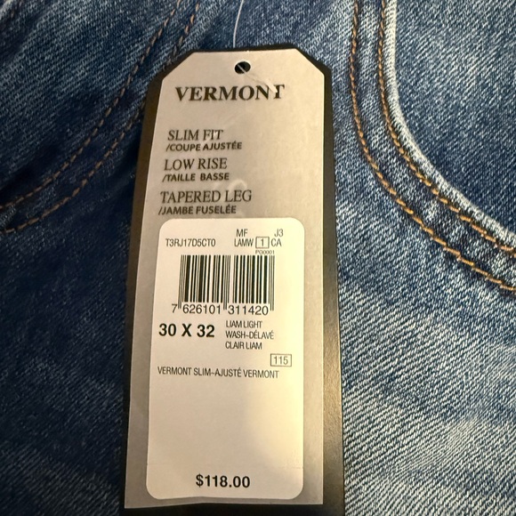 Guess Vermont Light Blue Denim Jeans - Picture 4 of 5